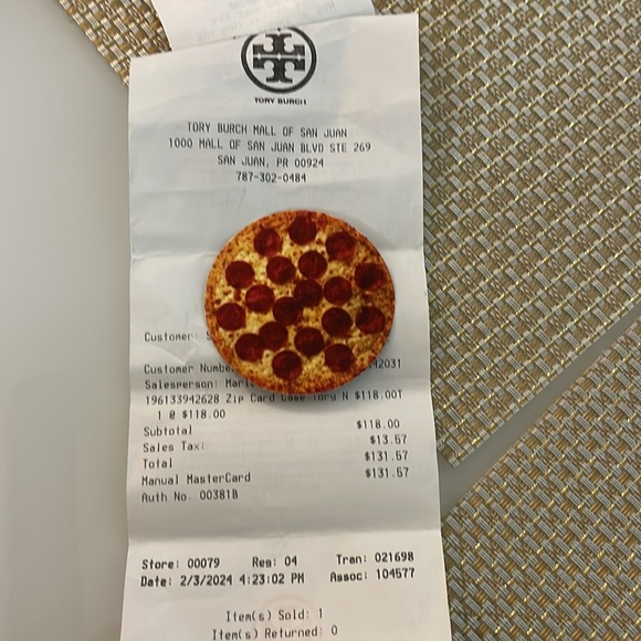 Tory Burch Navy Card Holder - Picture 5 of 9